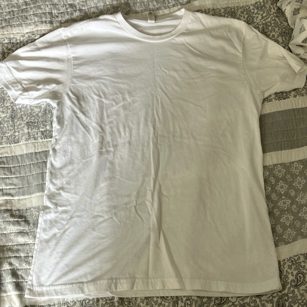 3 Next Level Apparel White Short Sleeve Crew Neck Tee - Picture 5 of 5